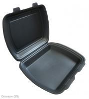 ВПС Ланч-бокс 1-сек (245х210х60) черн SLB-1 эко вспенТДУ 100/100 