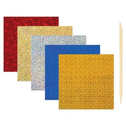 Аппликация из фольги 20х15см Юнландия Ракета 1/1