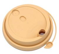 Крышка для бумажных стаканов d 80 мм с питейником флип-топ крафт ВЗЛП 50/1000 