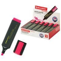 Текстмаркер розовый 1-5 мм скошенный наконечник BRAUBERG ORIGINAL 1/12/576 