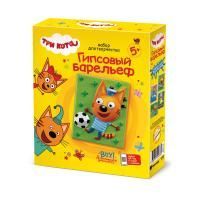 Набор для творчества гипсовый барельеф Три кота Коржик 1/46