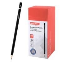 Карандаш ч/гр НВ черный заточ. карт. упак. BRAUBERG Fine Line Файн Лайн 1/100/3000